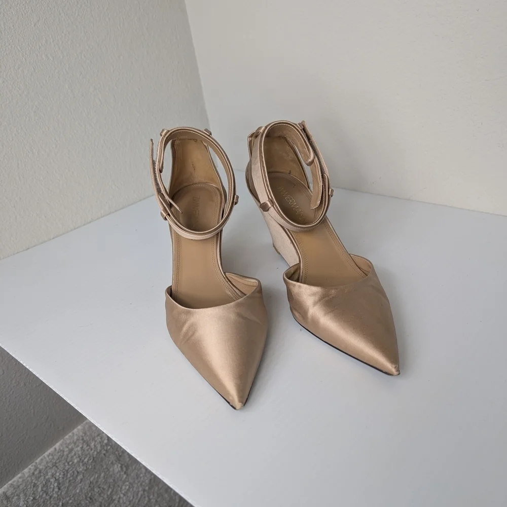 Zimmermann Tan Wedge Pumps Women's 38 (US8) Heels Shoes